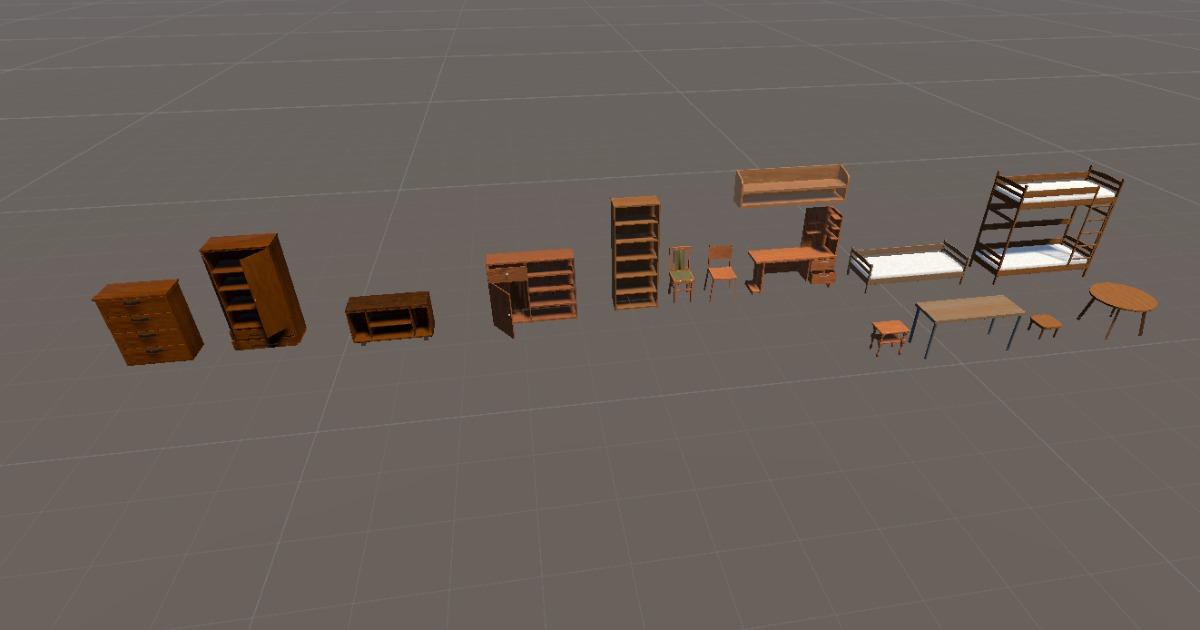Furniture Using Unity Furniture Low poly pack | 3D Furniture | Unity Asset Store