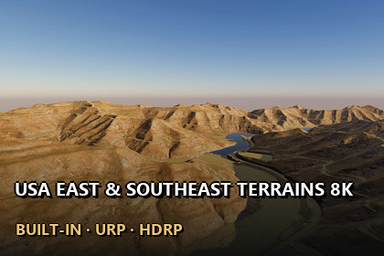 USA East & Southeast Real-World Terrains 8K