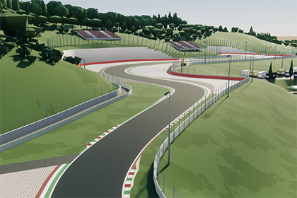 Cartoon Race Track Florence