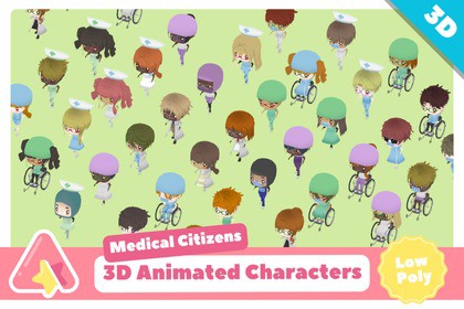 3D Chibi Medical Citizens