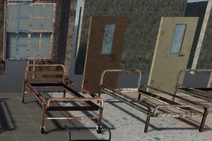 Horror Hospital Props Pack – Modular Environment | URP/HDRP