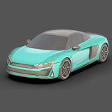 Sedan Low Poly Car 1