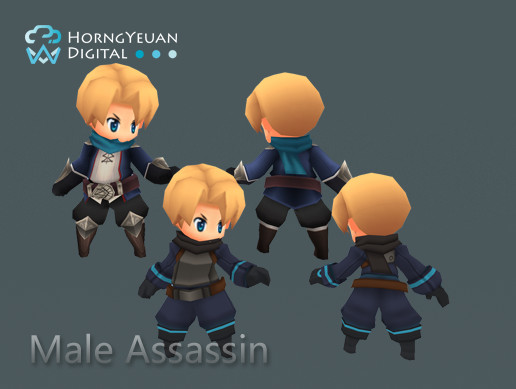 Toon Assassin Male | 3D Characters | Unity Asset Store