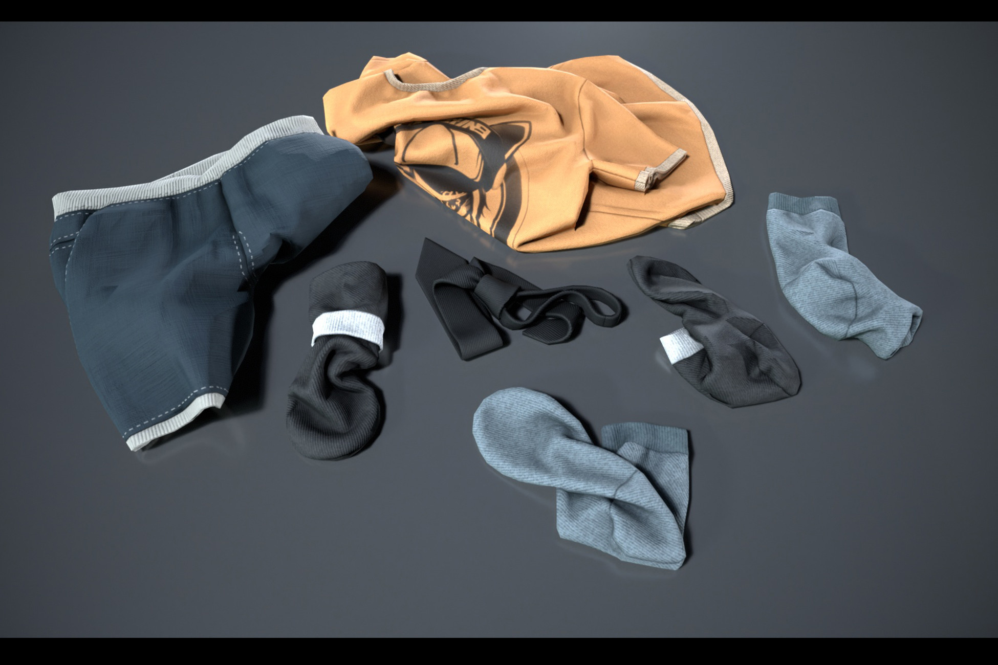 Rags on the floor | 3D Clothing | Unity Asset Store
