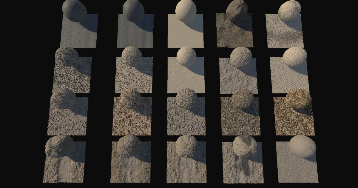 20 realistic ground material pack | 2D Textures & Materials | Unity ...