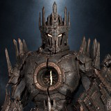 Armored Stone Golem - Dark Fantasy Boss