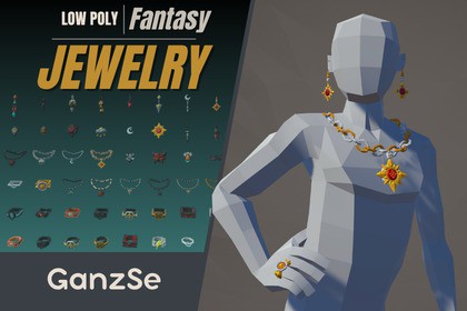 GanzSe Jewelry - Fantasy Low Poly Pack