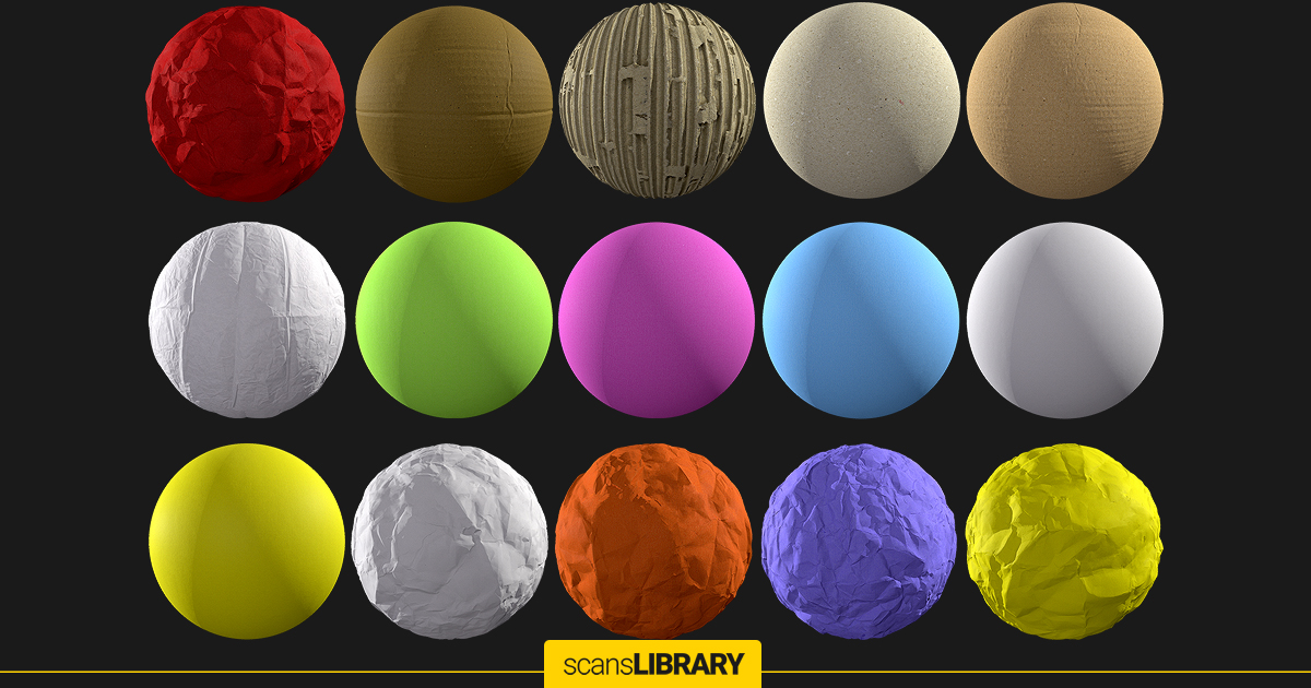 Paper Model Unity Paper Cardboard Scans | 2D Textures & Materials | Unity Asset Store