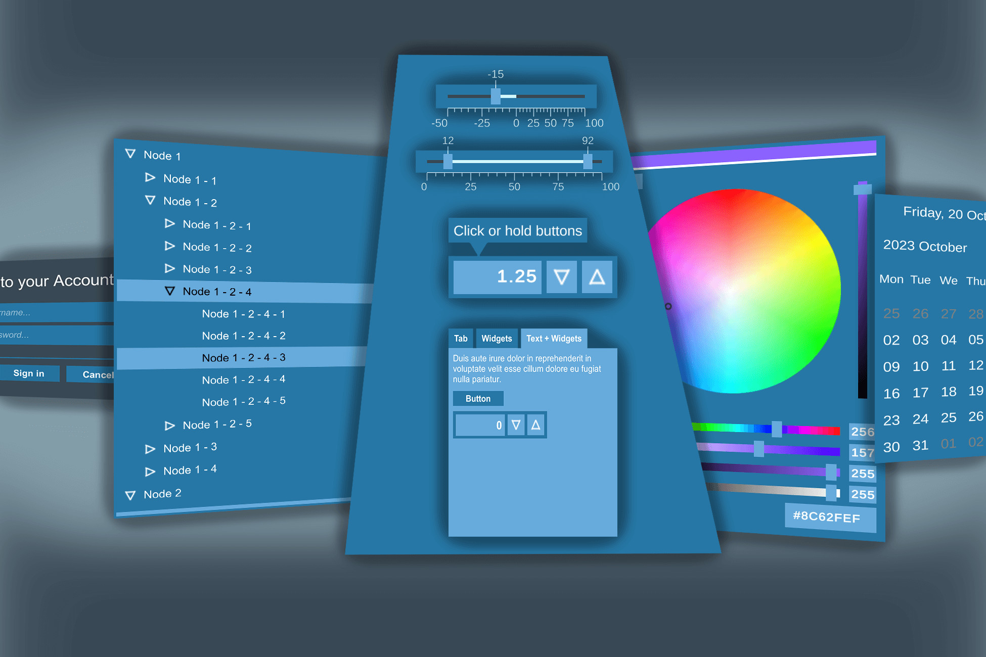 Widget Customisation Ui Pattern New UI Widgets Lite by Ilia Novikov
