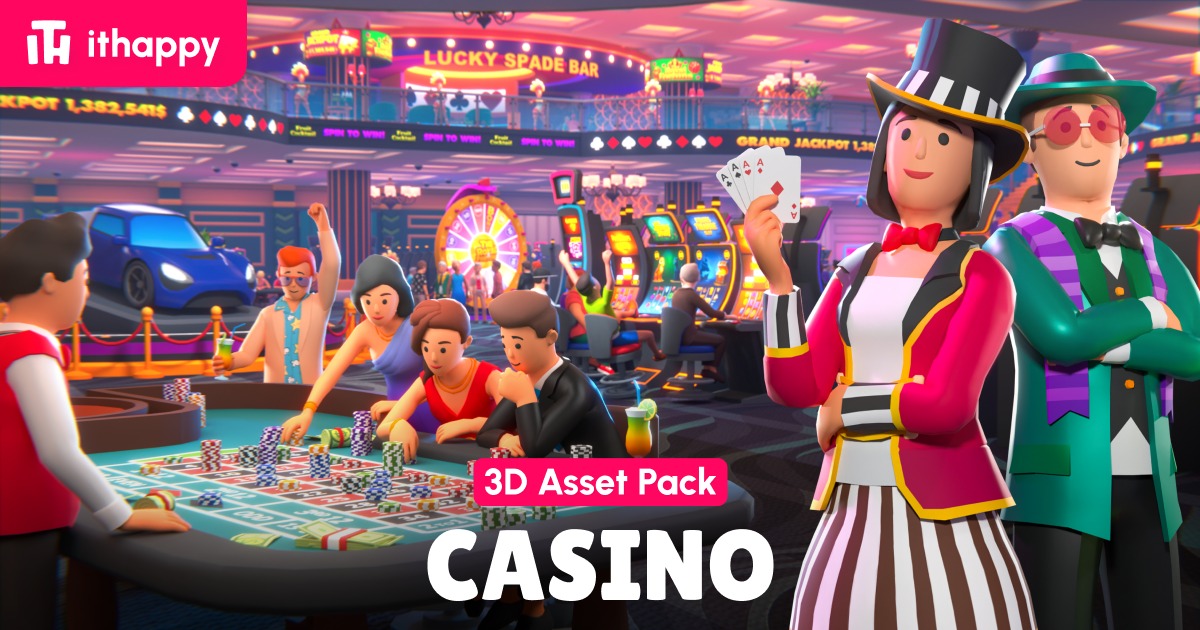 Casino - Low Poly City 3D Models Pack