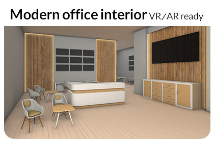 Modern Office Interior - VR/AR Ready