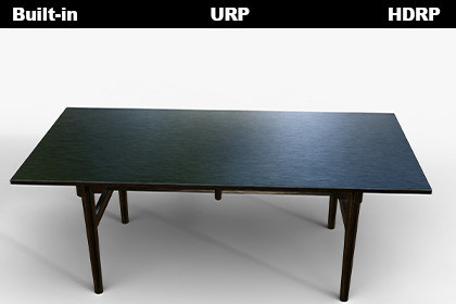 Industrial Dark Metal Dining Table 3D