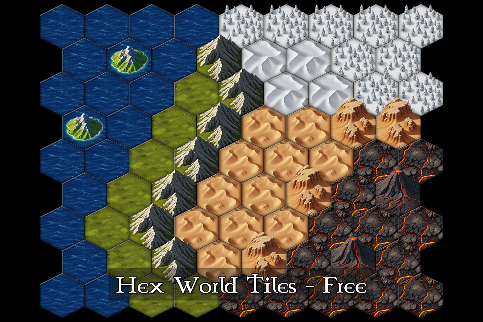 Hex World Tiles - Free | 2D Environments | Unity Asset Store