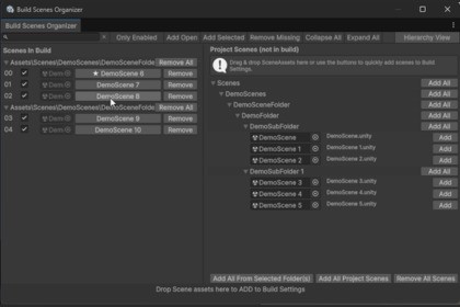 Build Scene Organizer