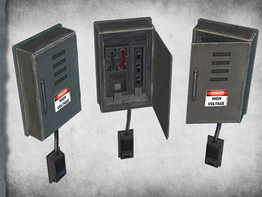 Fuse Custom Asset Electric Fuse Box 03 | 3D Electronics | Unity Asset Store