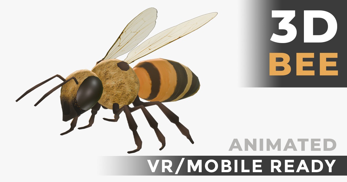 Animated Bee - VR ready | Characters | Unity Asset Store