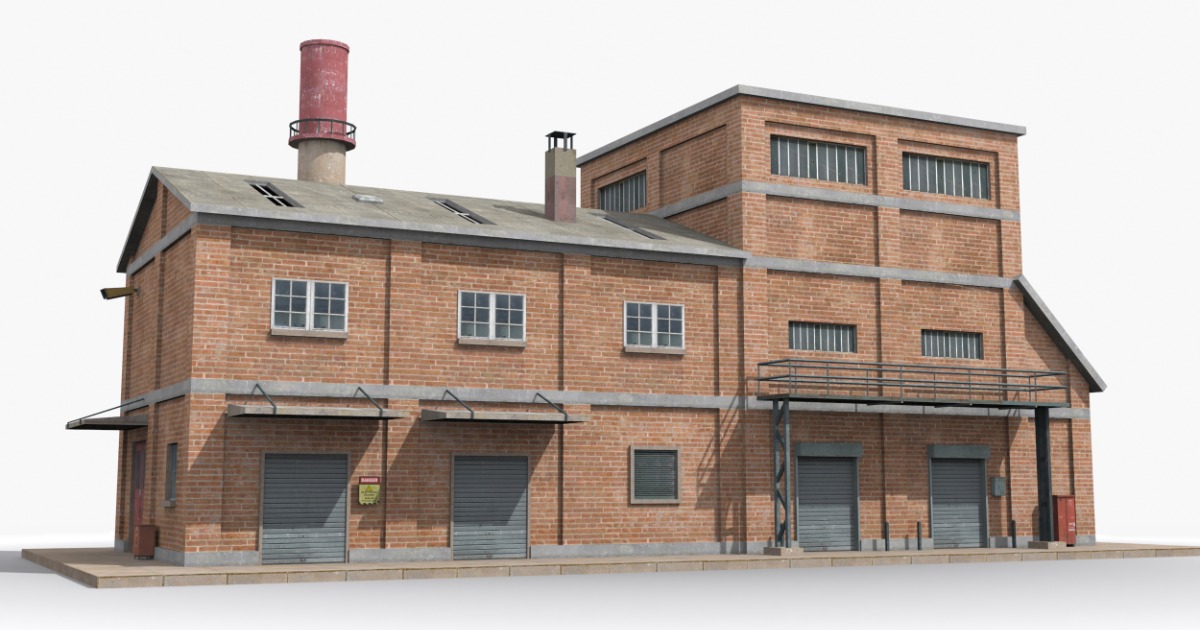 Industrial Factory Building – Variant 28 | 3D Industrial | Unity Asset ...