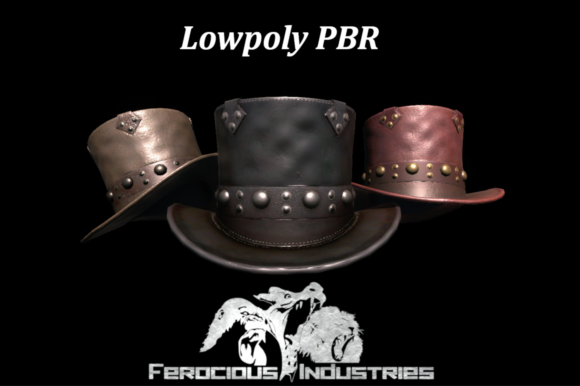 PBR Top Hats | 3D Clothing | Unity Asset Store