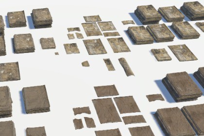 Cardboard Piles and Debris