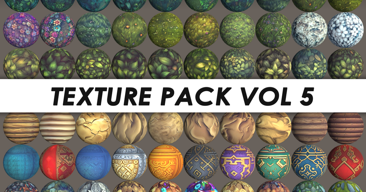 Hand Painted Textures - Pack Vol 5 | 2D 材质与材料 | Unity Asset Store