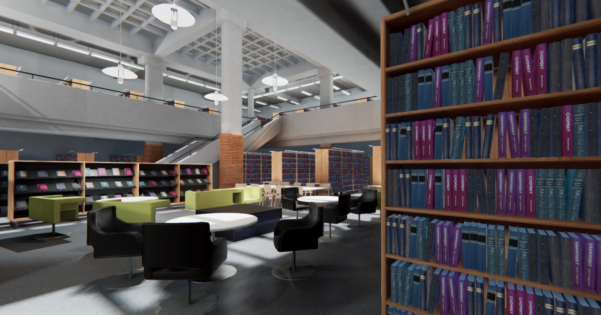 Modern Library - Scene & Assets | 3D Environments | Unity Asset Store