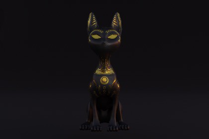 Animated Black Cat – Mid-Poly Game-Ready 3D Character (URP Unreal) 15 Animations