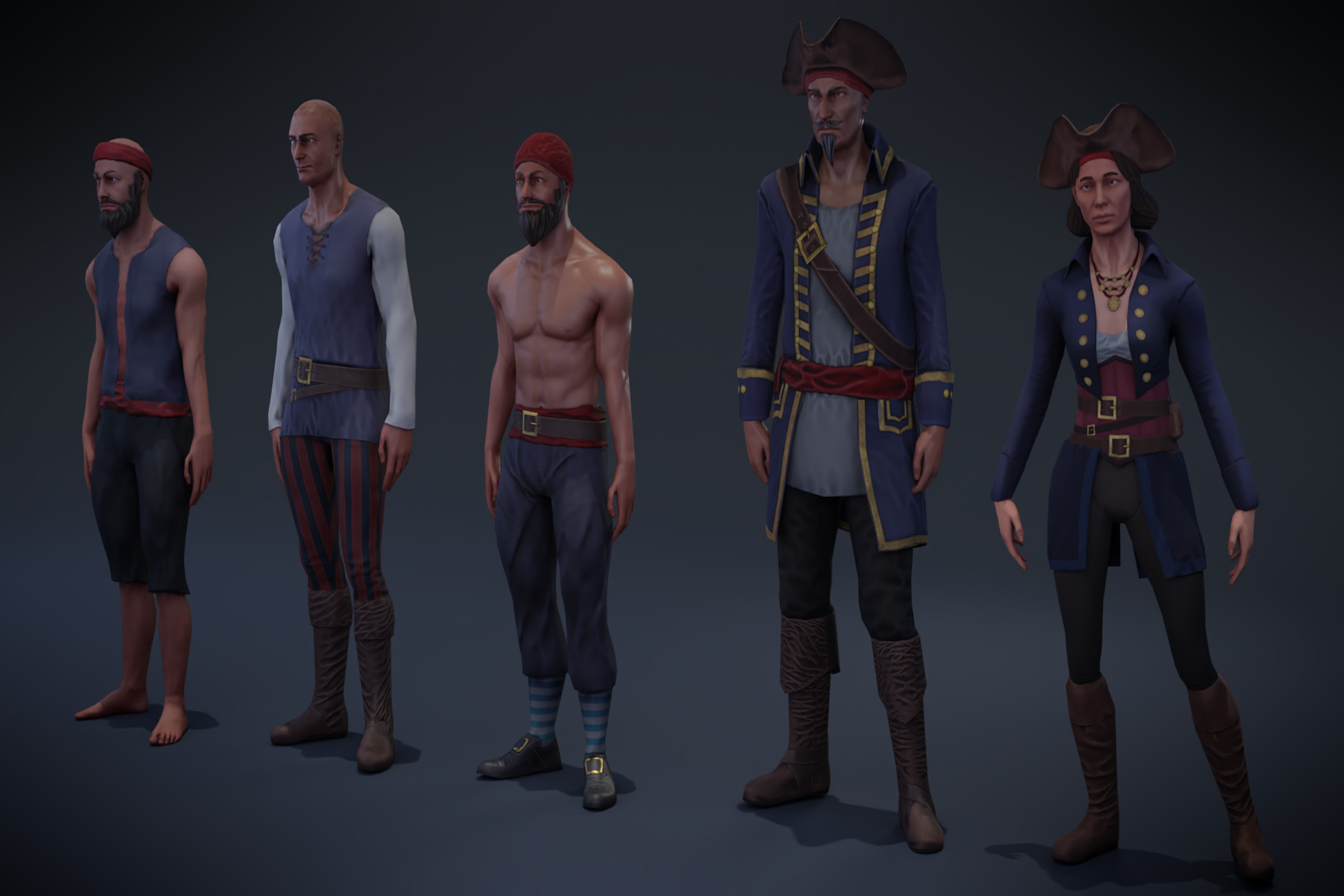 Pirate character pack | Characters | Unity Asset Store