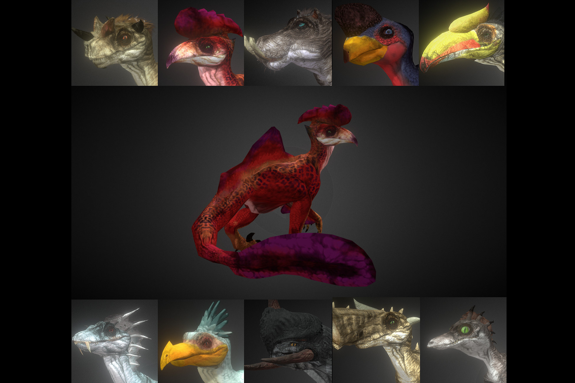 Elemental Raptors Pack - Elemental Raptor | 3D Characters | Unity Asset Store