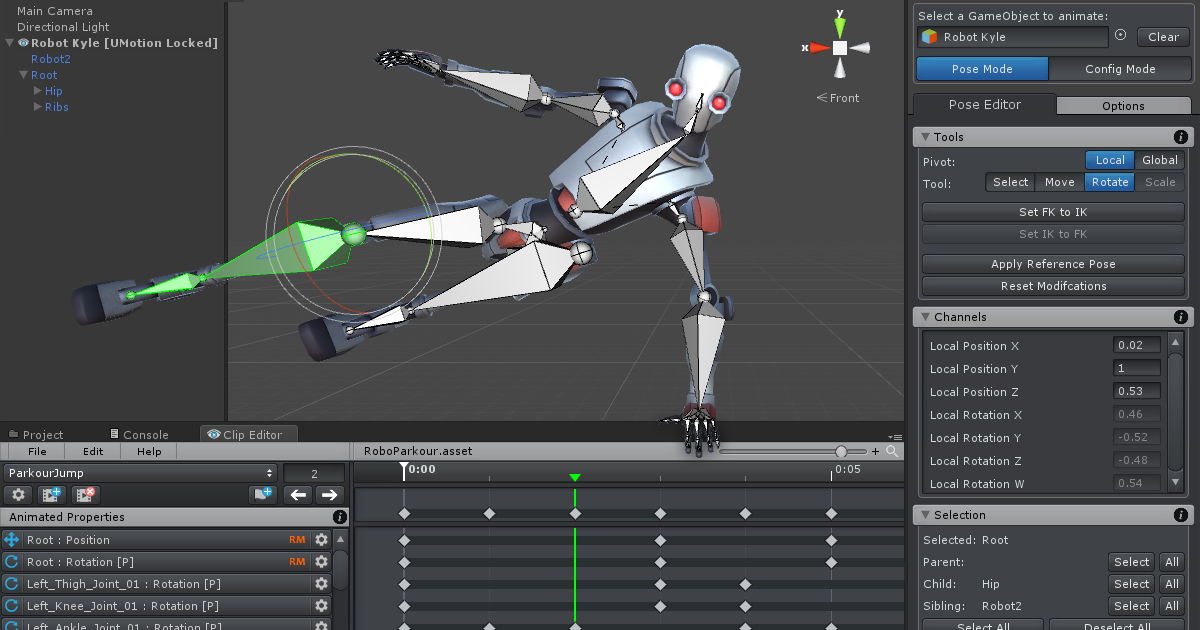 UMotion Community - Animation Editor | Animation Tools | Unity Asset Store