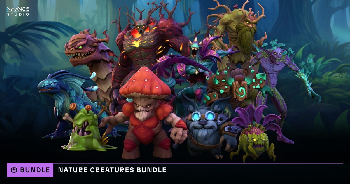 Stylized Fantasy Nature Bundle | 3D Creatures | Unity Asset Store