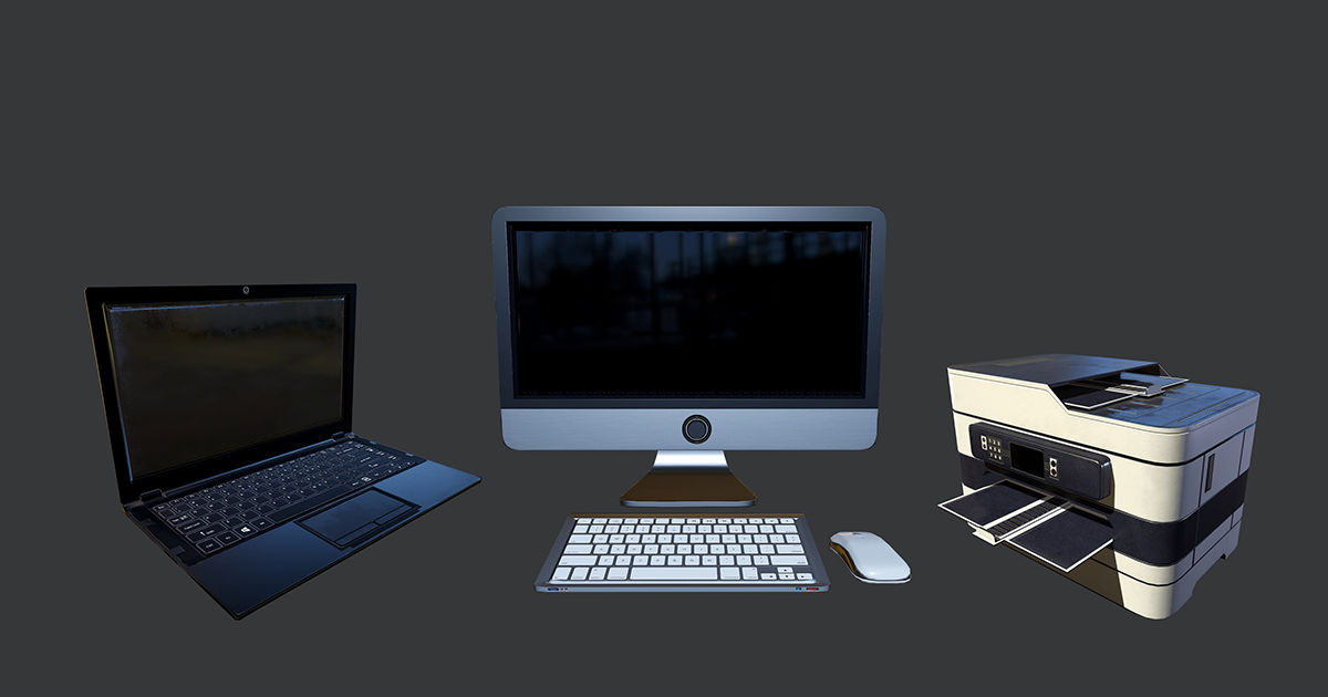 Office Electronics Pack | 3D Electronics | Unity Asset Store