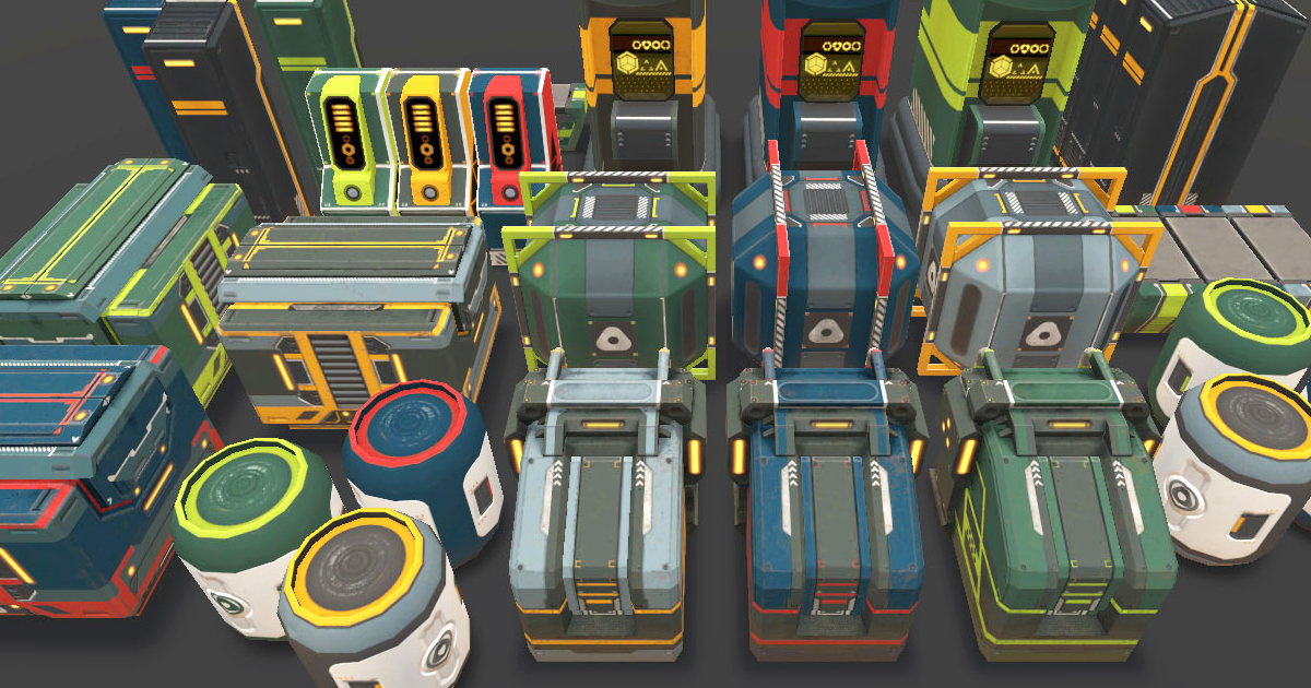 Sci-Fi Props 2 for mobile game | 3D Sci-Fi | Unity Asset Store