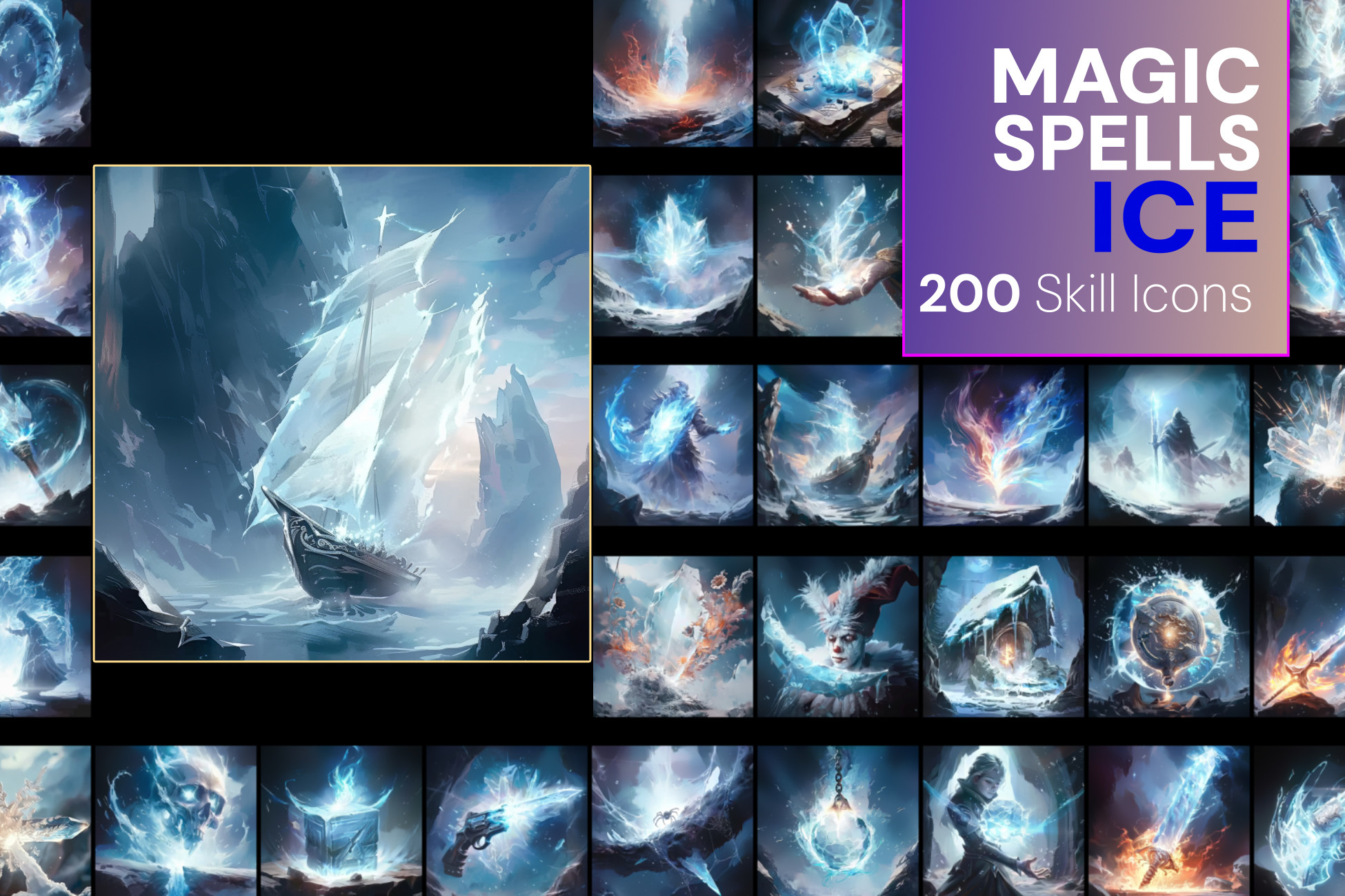 2d Ice Design Skills Ice | 2D Icons | Unity Asset Store