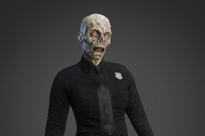 Zombie police girl