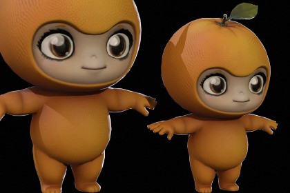 Chibi Fruit Orange