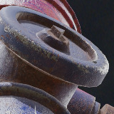 Rusty Fire Hydrant – Low Poly PBR with LODs (4 Variations)