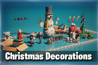 Christmas Decor Props/Asset Pack