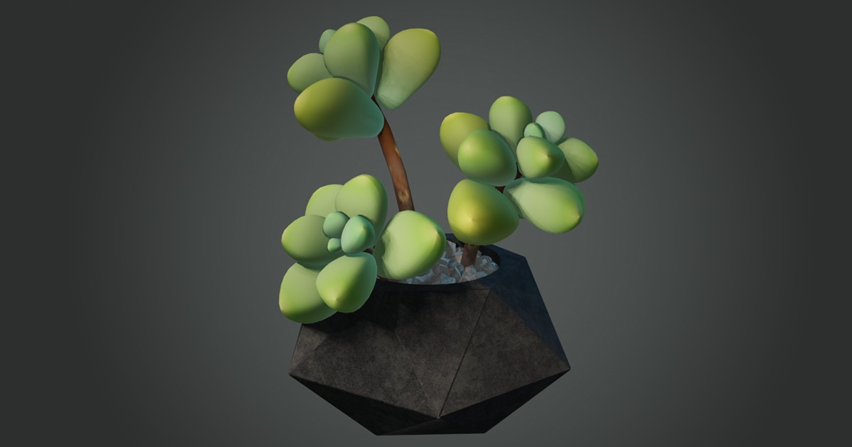 3D Mint sedum : succulent in a pot | 3D Plants | Unity Asset Store