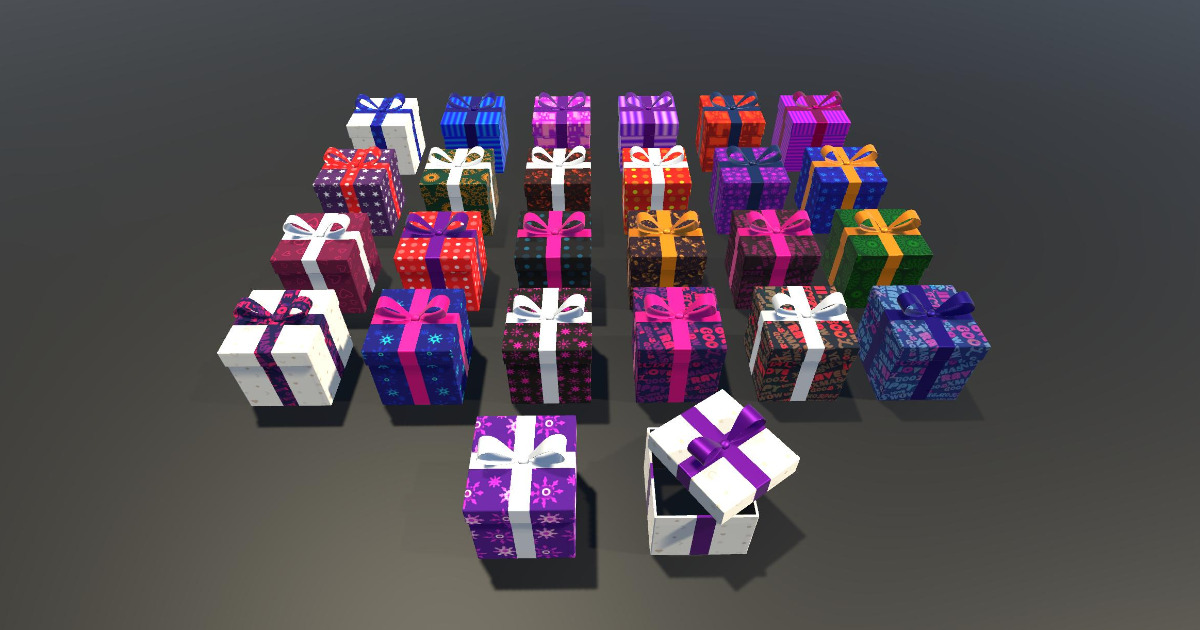 Animated Gift Boxes 3D (PACK) | 3D 道具 | Unity Asset Store