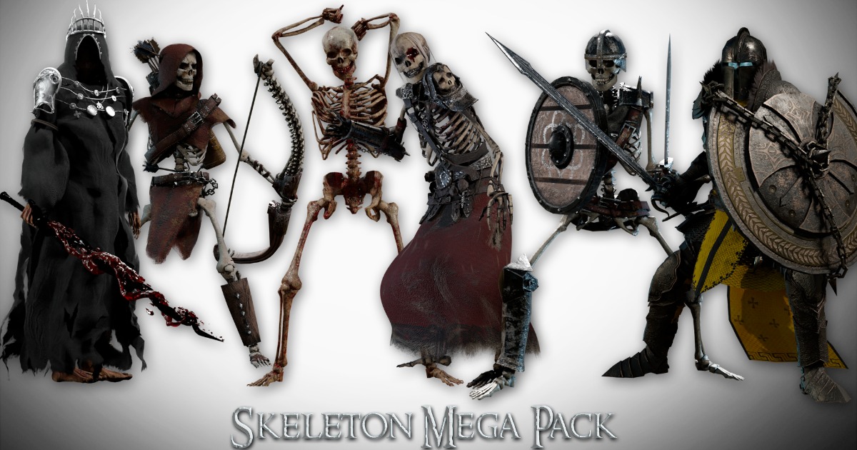 Unity Skeleton Rig Type Skeleton Mega Pack | Characters | Unity Asset Store
