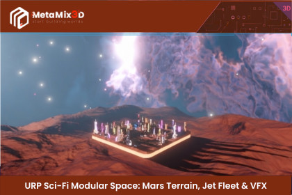 URP Sci-Fi Modular Space: Mars Terrain, Jet Fleet & VFX