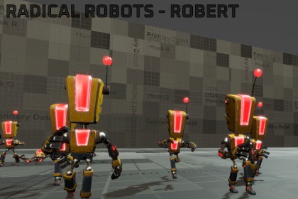 Customizable Robot Character - Robert the Radical Robot