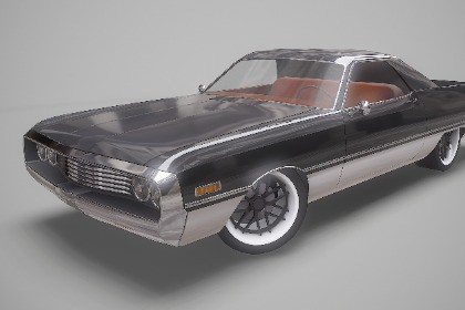 American pickup car.