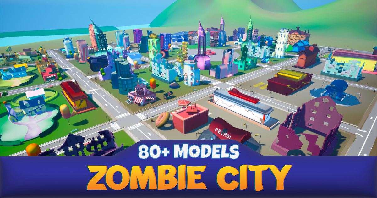 Unity 144 Prc Zombie Apocalypse City Pack v2.0 | 3D 環境 | Unity Asset Store