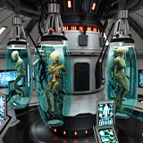 Sci-Fi Creatures Cryo Capsules Room 1