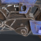 OLD SCI-FI MOTORCYLE