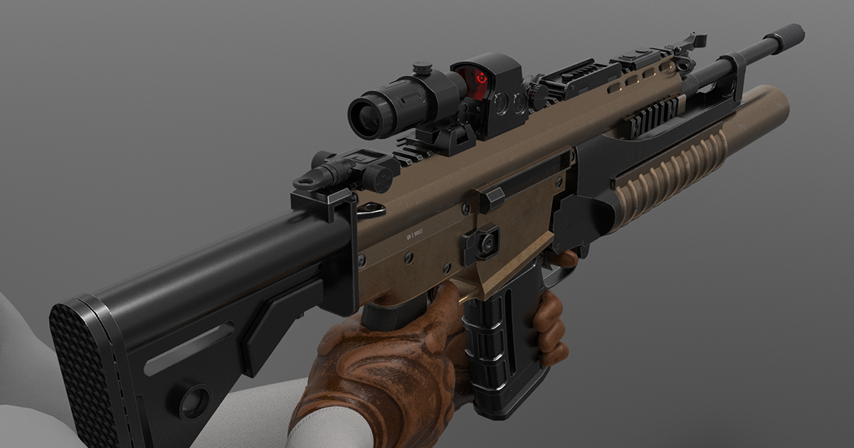 Mk2 Grenade Launcher Fps Tps 3d Weapons Unity Asset Store