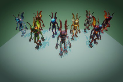 Fantasy Monster 08 – Game Ready (Rigged + Animations) – PixeliusVita