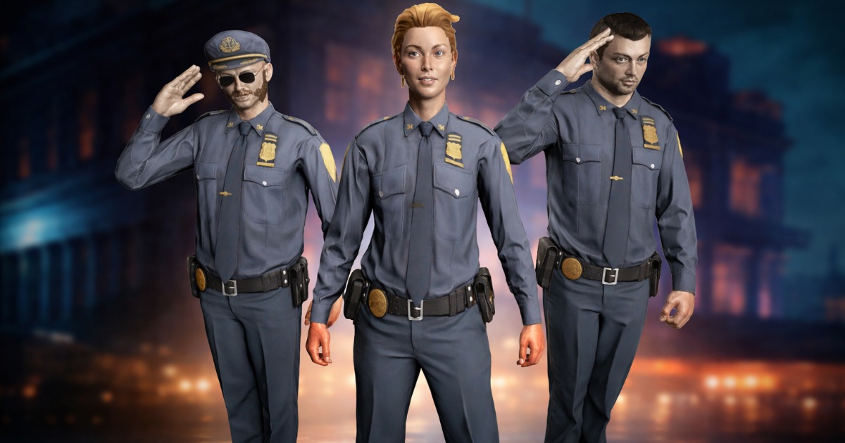 Police Models Pack | 3D Humanoids | Unity Asset Store