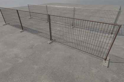 Modular Construction Site Fence